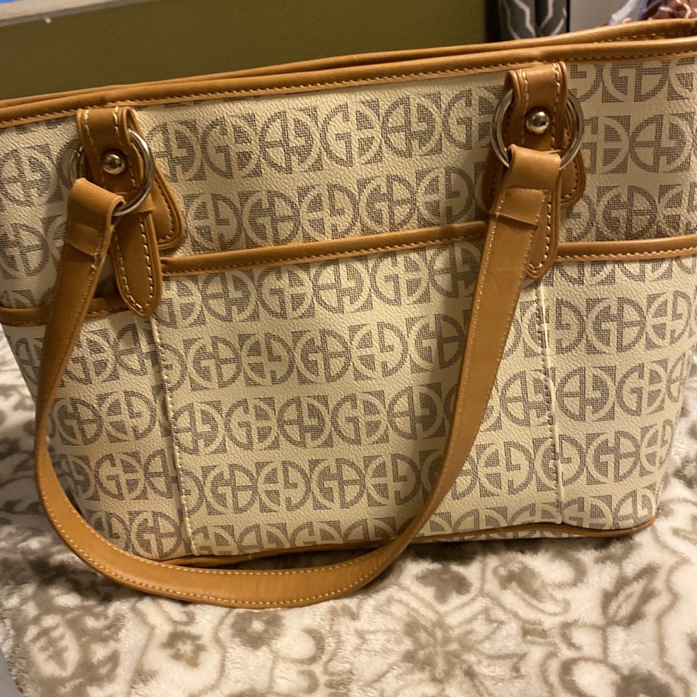 Giani Bernini Block Signature Tote, Color Ivory/S… - image 2